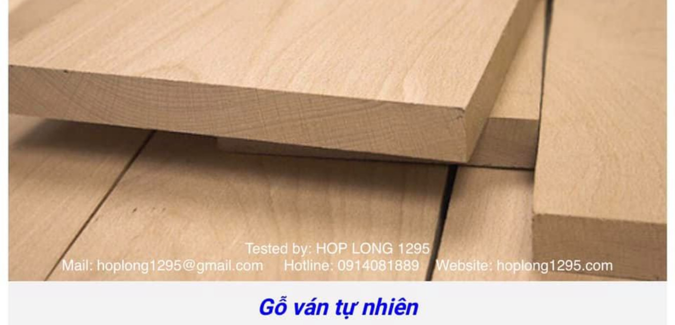 Hợp Long nhận kiểm định chất lượng ván gỗ tự nhiên